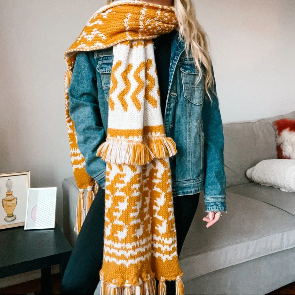 ☆ Free People Mile High Oversized Knit Scarf ☆